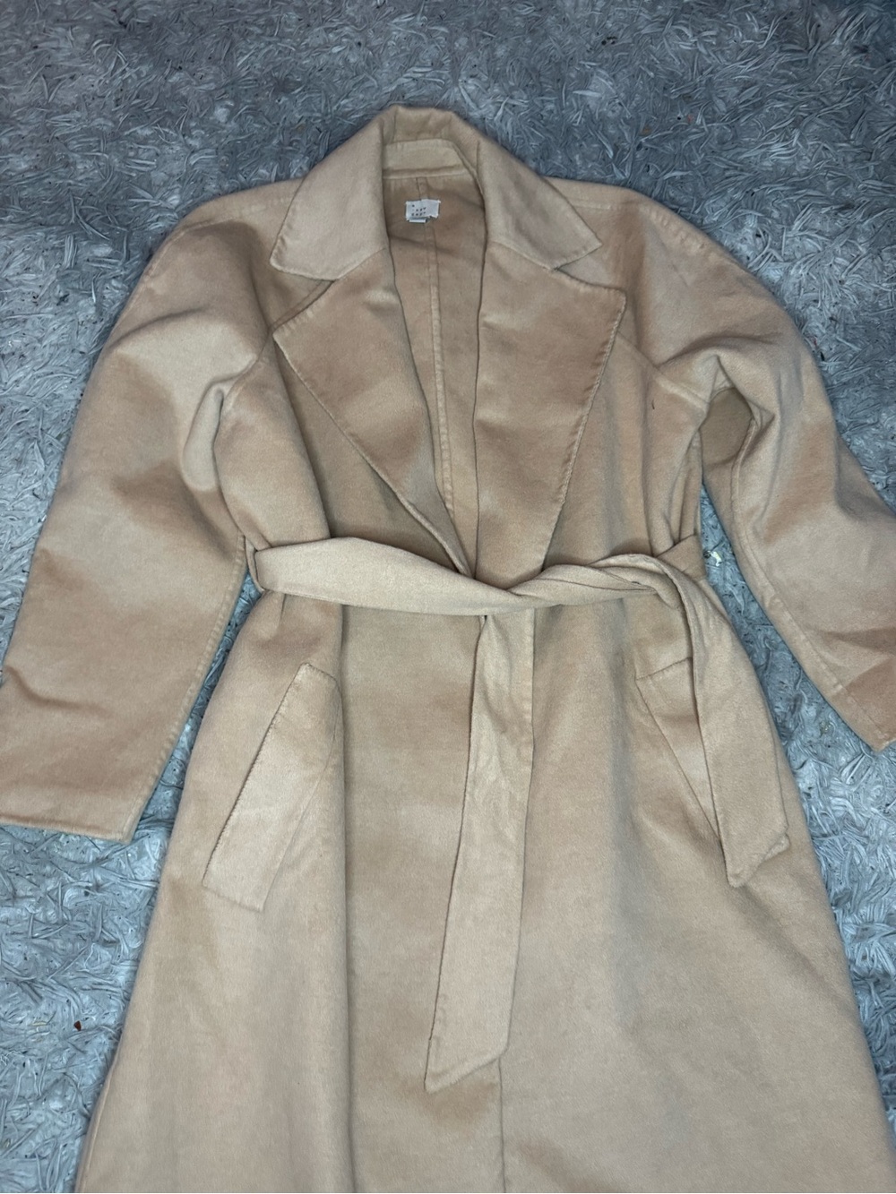 A New Day Women’s Tie Front Trench Coat - Tan Size Small NWOT - Picture 2 of 8